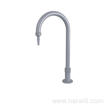 Gooseneck faucet for fume hood